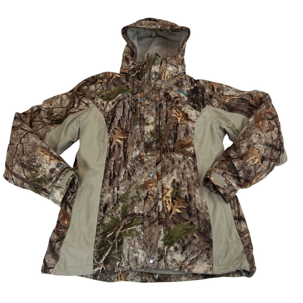 Cabela's Women's Outfit‎ Her 2 Piece Parka Dry Plus Zonz Woodland Size Medium